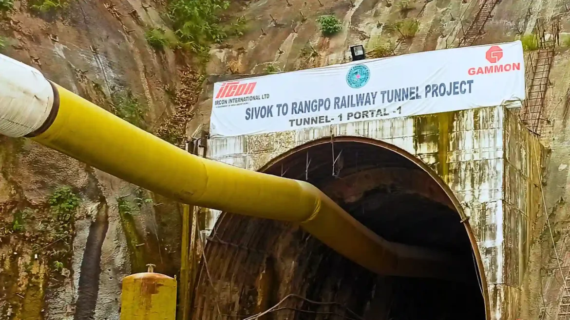 Sikkim will get its first Railway Station in Rangpo Sivok to Rongpo Railway Tunnel Project