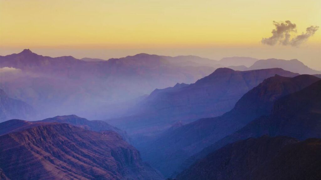 The Hajar mountain range Hatta