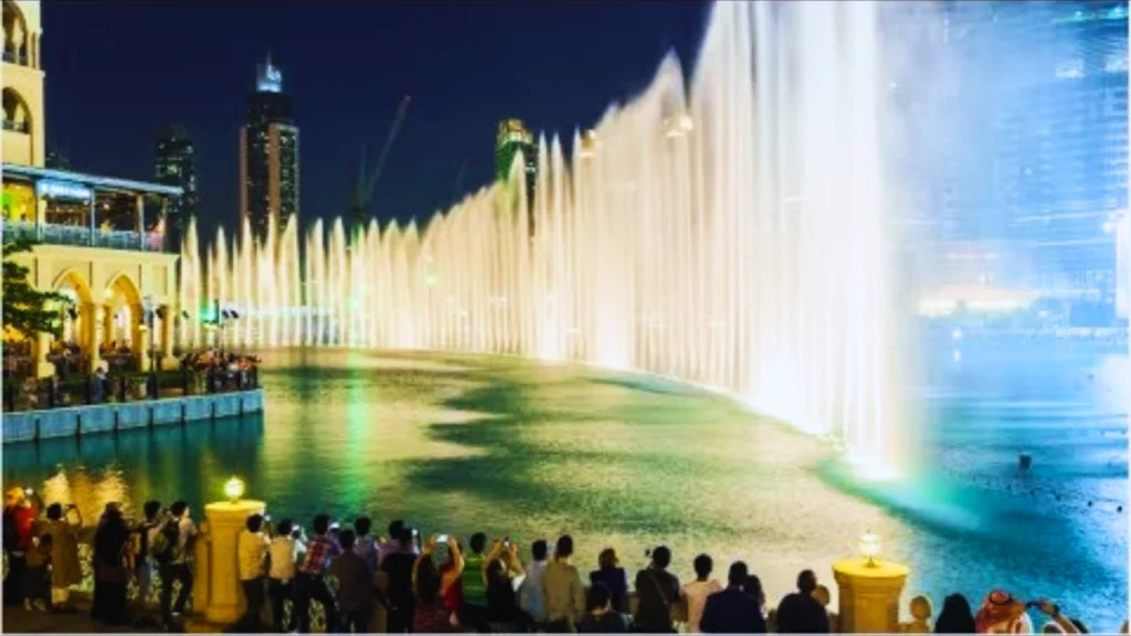 Dancing fountain in Dubai