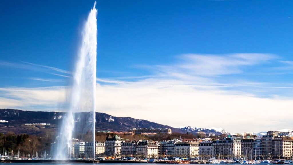 The Geneva water fountain