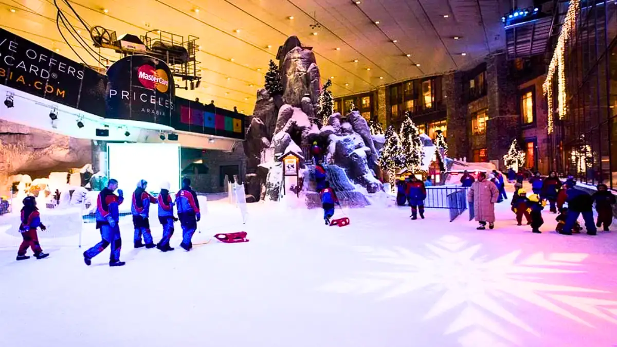 The Ski Dubai attraction 