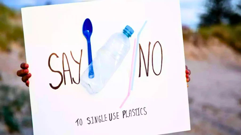 Plastic bottles are banned 