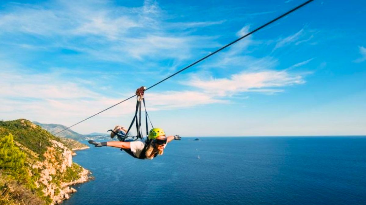 Zip lining in Croatia 