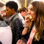 Don't eat or drink on public transport