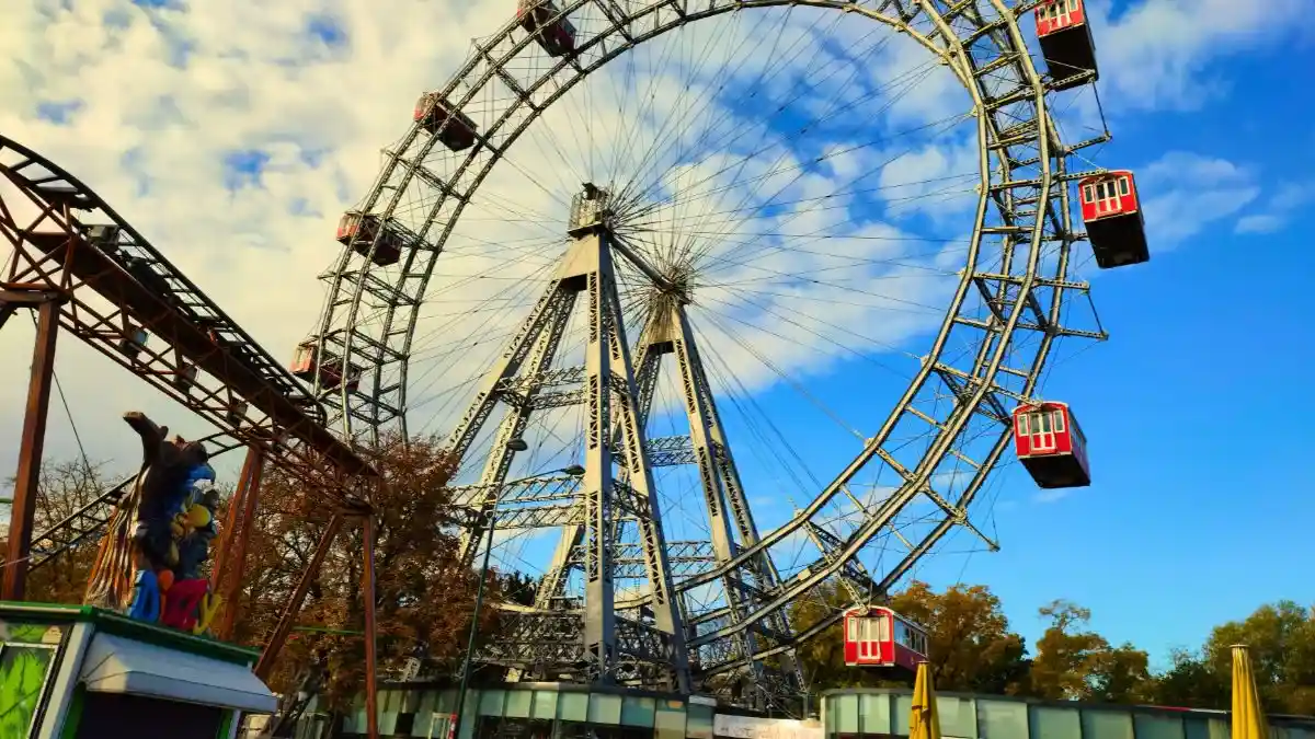 Giant Ferris Wheel At Prater Park