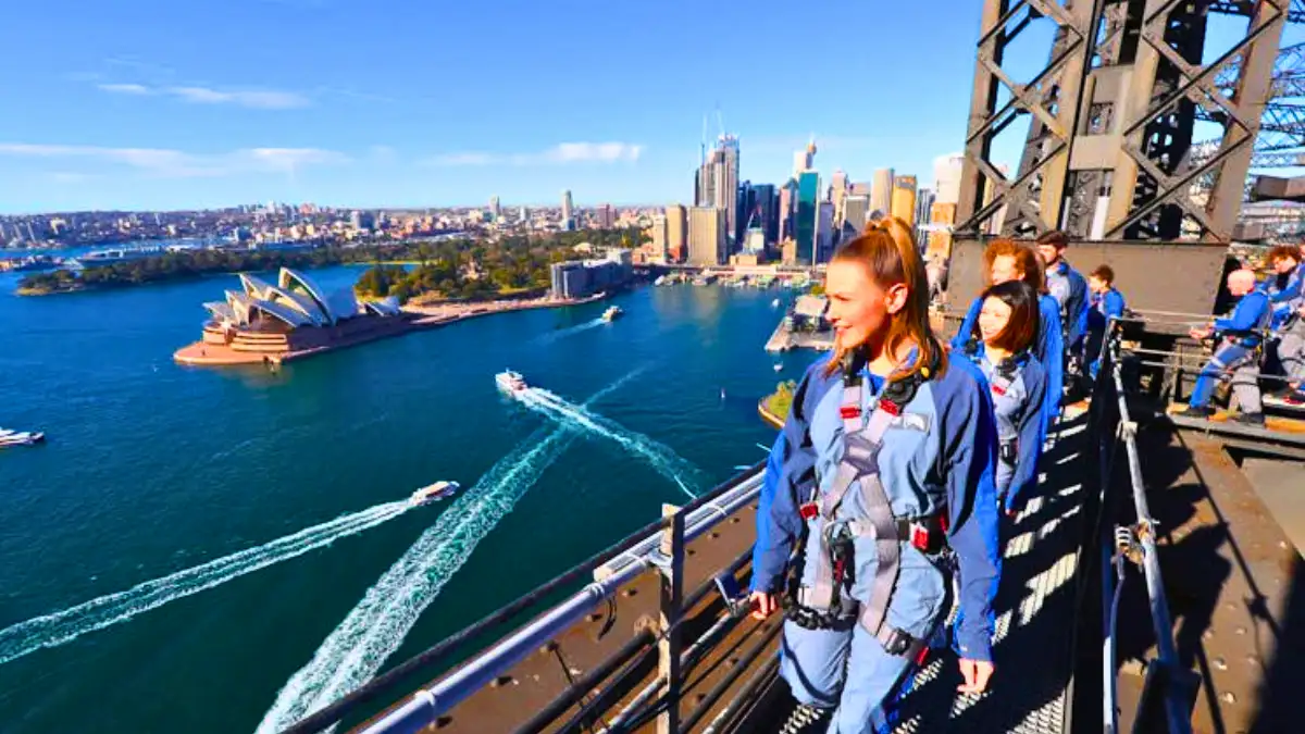 Climb the harbor bridge in  Sydney