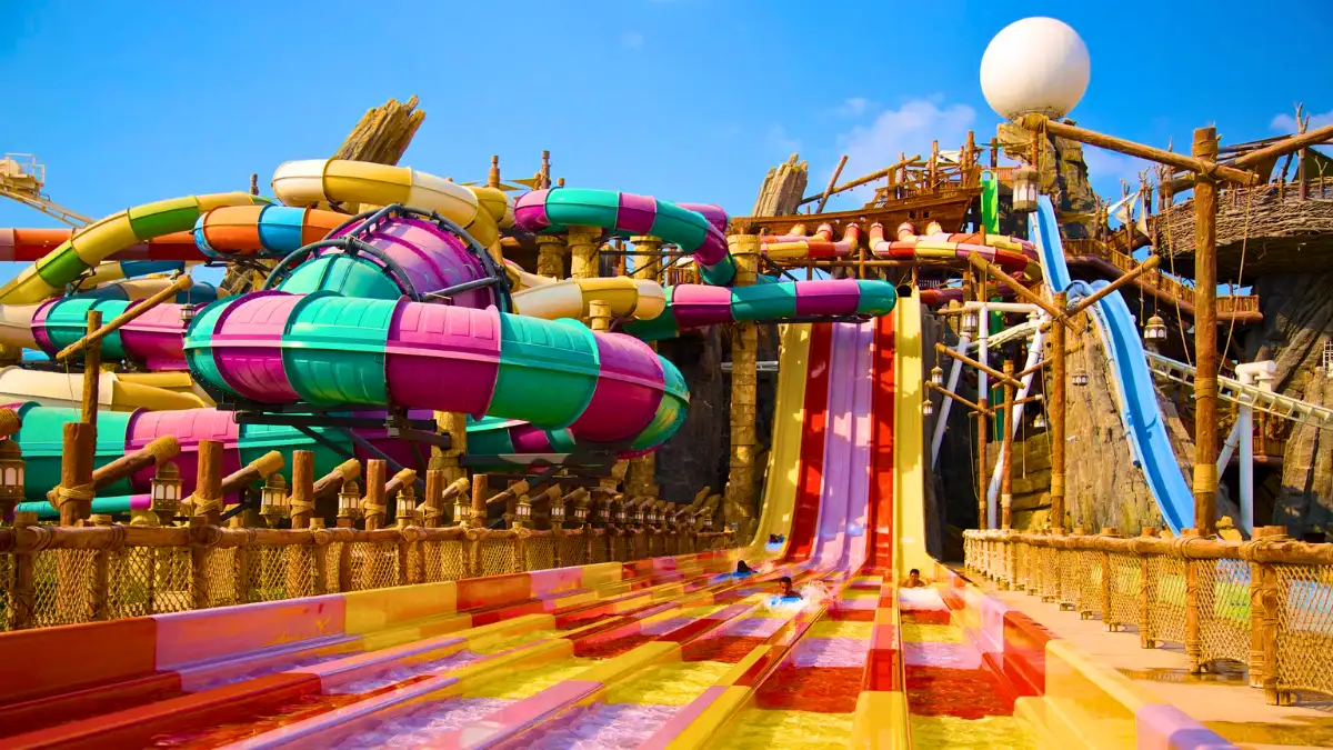 Enjoy Slides at Yas Water world