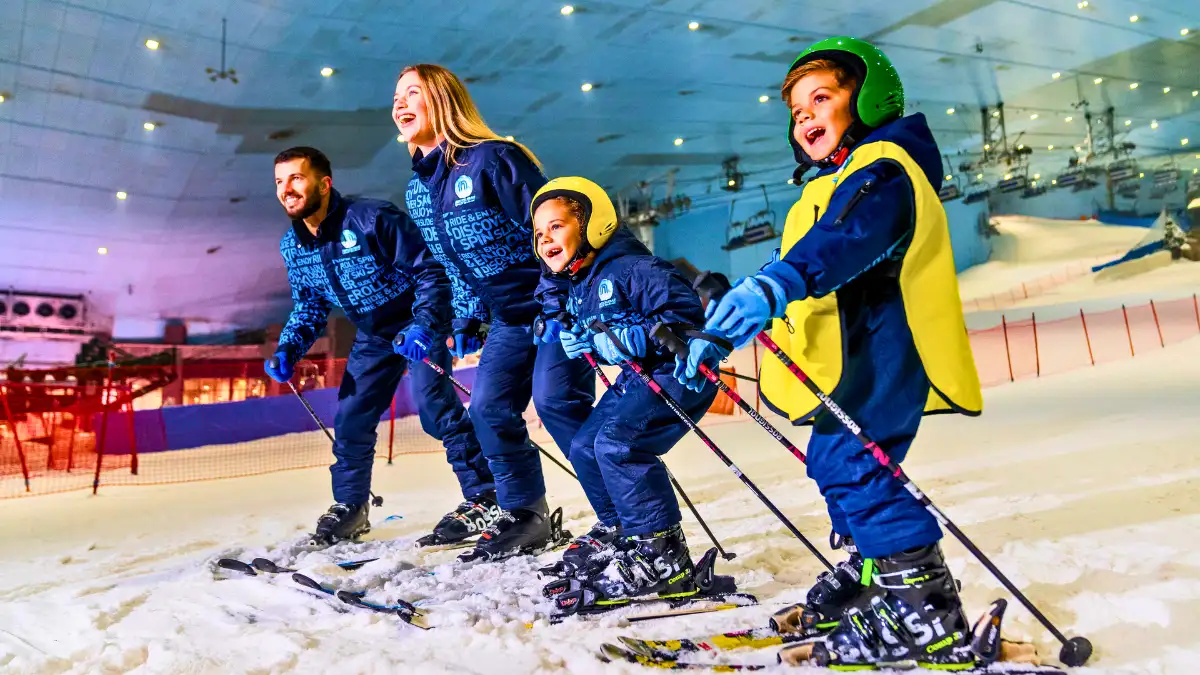 Skiing at Ski Dubai