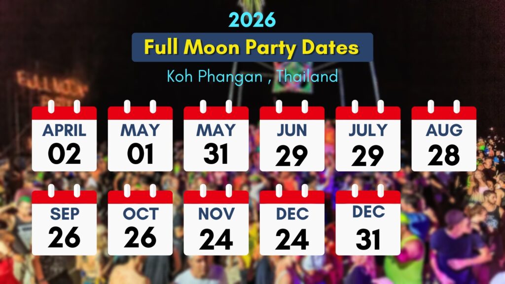 Full Moon Party Dates 2026