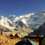 Camping near the Kanchenjunga