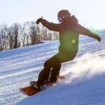 Snowboarding at Mount Katao