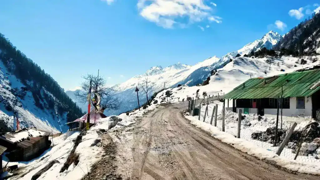 Namchi Winter Season with snow
