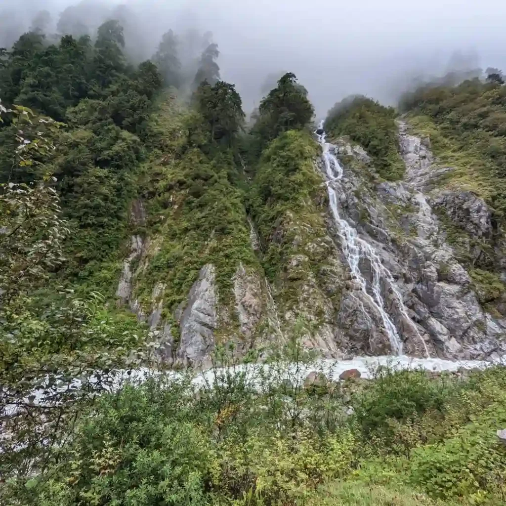 Khangchendzonga National Park Guide: How to Reach , Photos , Wildlife & Tips 4 Khangchendzonga National Park Waterfall