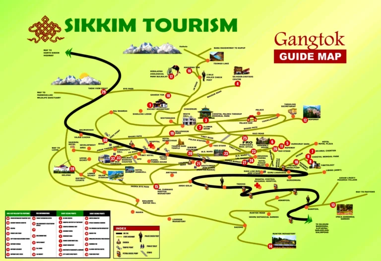 Sikkim Tourism Map