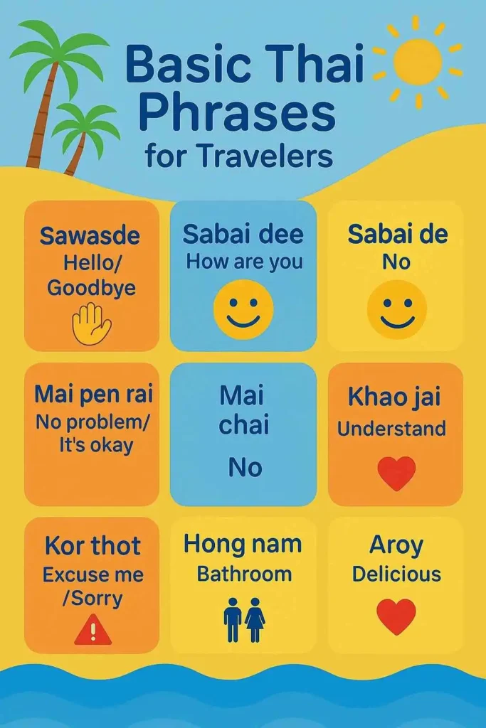 Basic Thai Phrases for Indian Travelers visiting Thailand