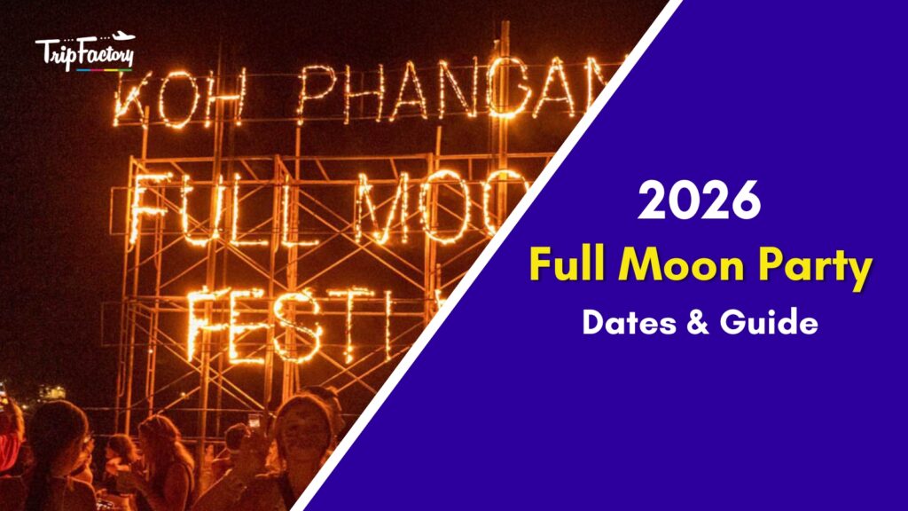 Image of Full Moon Party representing Schedule and detailed guide on Full moon Party Thailand 2026