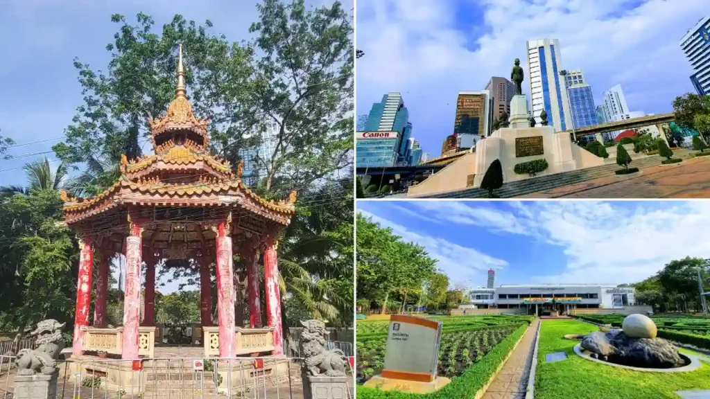 Lumphini Park, also Lumpini or Lumpinee nearby Bangkok, Thailand