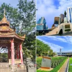 Lumphini Park, also Lumpini or Lumpinee nearby Bangkok, Thailand