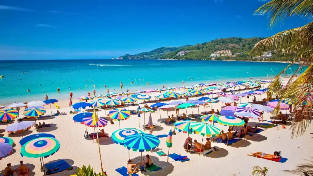 Patong Beach is located on the west coast of Thailand's Phuket Island