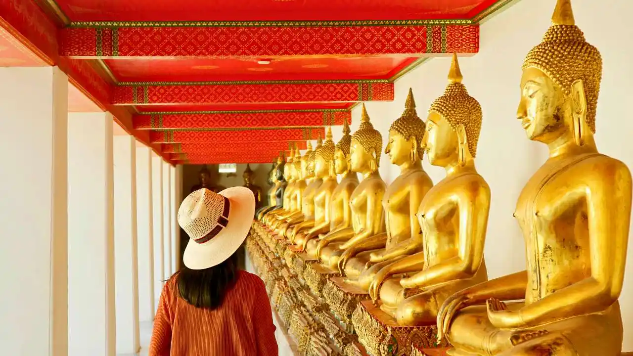 Photo of Wat Suthat Thep Wararam Temple in Bangkok, Thailand