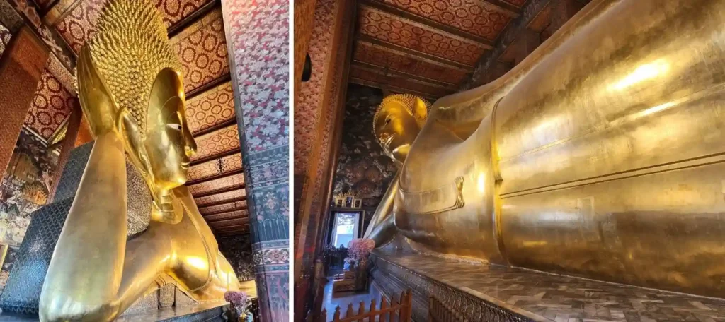 Reclining Buddha of Wat Pho temple in Bangkok