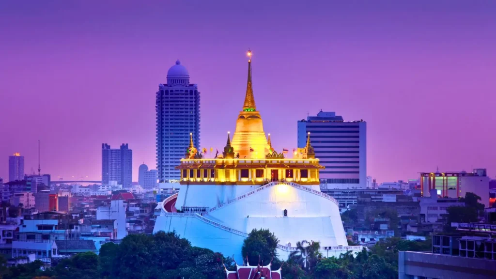 The Golden Mount, Wat Saket temple in Bangkok, Thailand