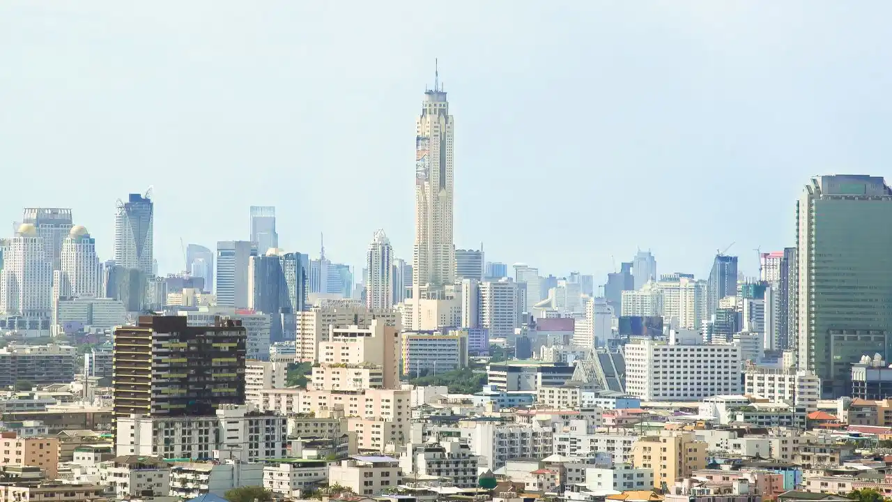 Baiyoke Sky Tower and Cityscape in Bangkok, Thailand