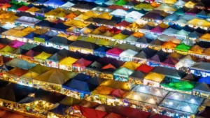 Bangkok's Ratchada Train Night Market behind the Chatuchak Weekend Market.