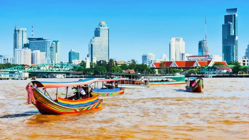 Boat Riding on the Chao Phraya River, Bangkok