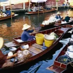 Damnoen Saduak Floating Market in Bangkok, Thailand
