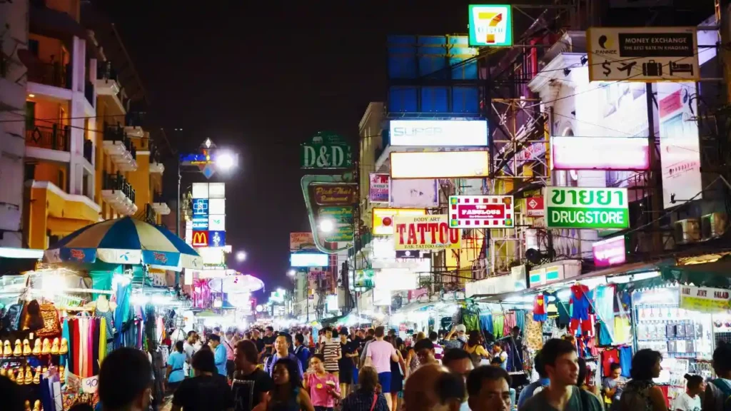 Khao San Road Market in Bangkok, Thailand