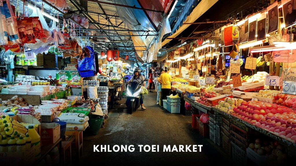 Khlong Toei Market in Bangkok, Thailand