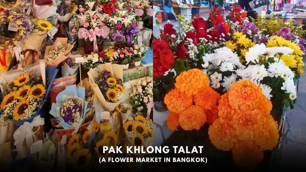Pak Khlong Talat (a flower market in Bangkok, Thailand)