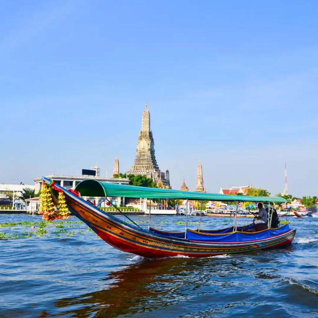 Take a boat ride on the Chao Phraya River