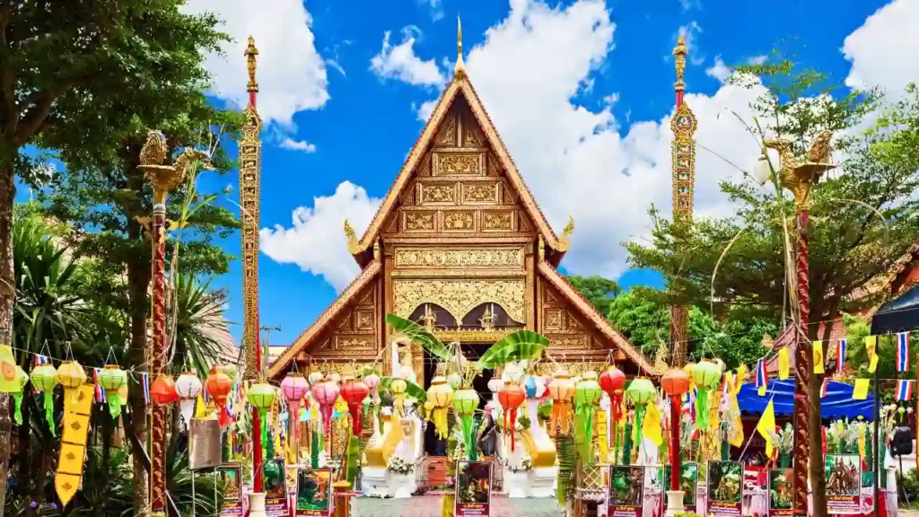 Wat Phra Singh is a buddhist temple located in Chiang Rai, northern Thailand