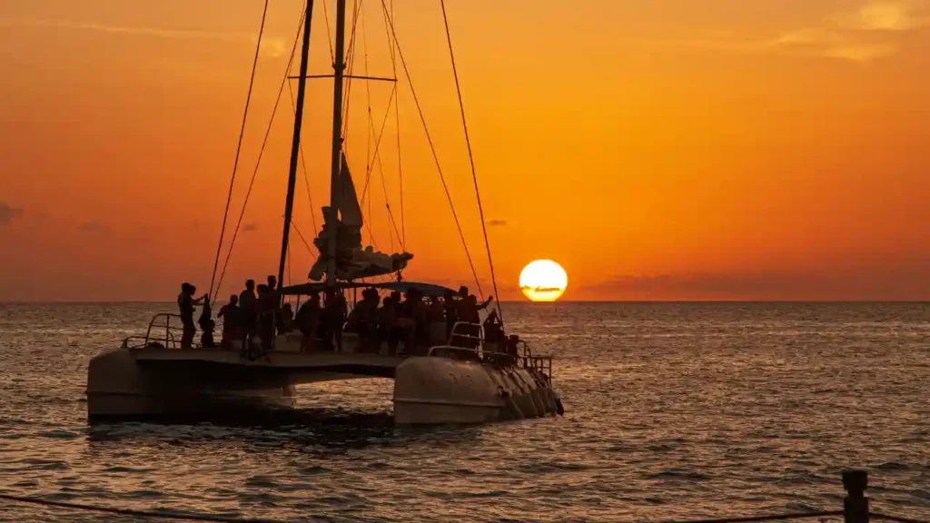 Sunset catamaran cruise