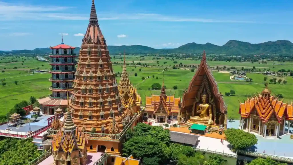Wat Tham Khao Noi and Wat Tham Sua in Kanchanaburi, Thailand