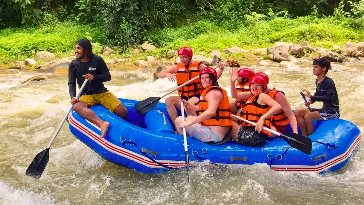 Tubing on the Klong Song Phraek River