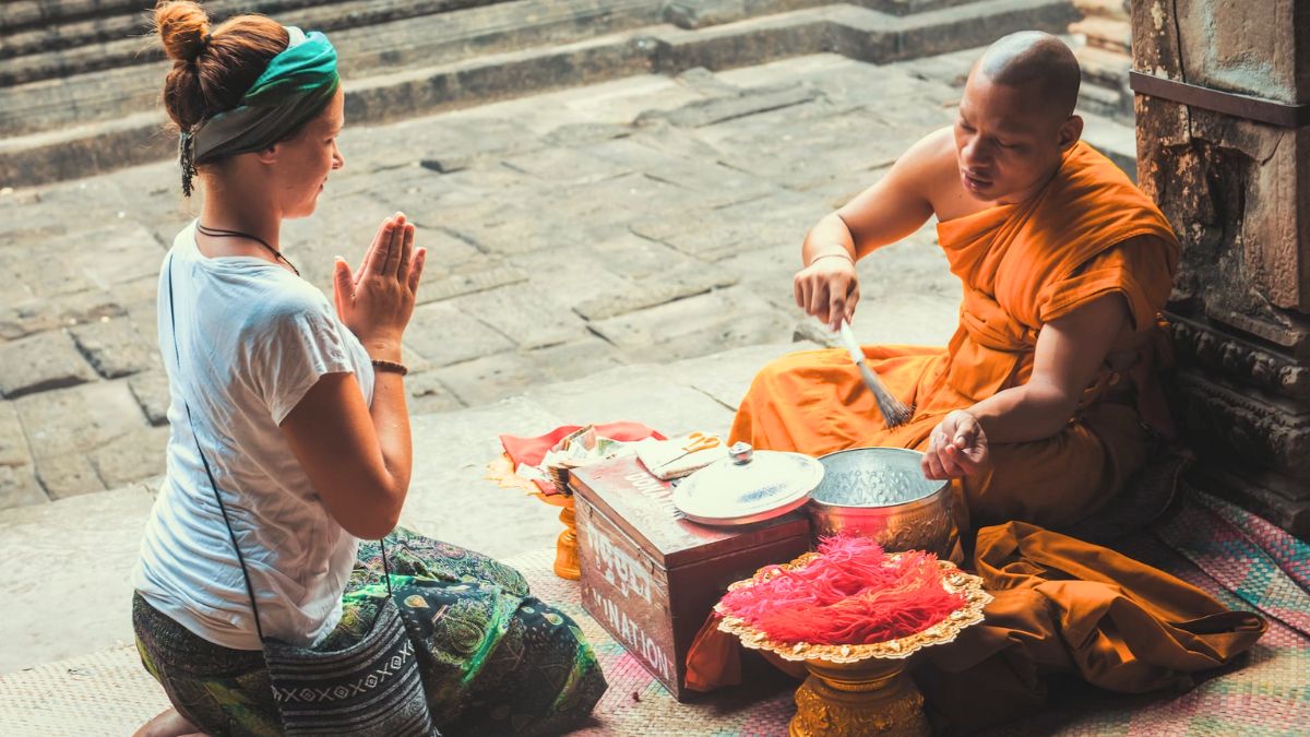 Blessings from Resident Monks